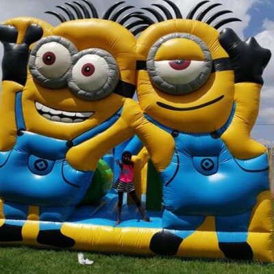 Minions_themed_bouncing_castle_for_hire near me